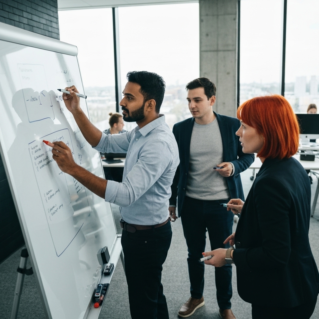 Development team planning session at Canada Dev Academy